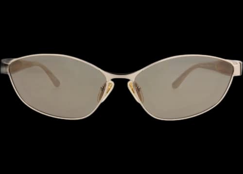 Balenciaga Cat Eye-Frame Metal Sunglasses Gold Gold Brown (BB0356S-30015650-002)