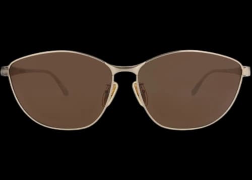 Balenciaga Cat Eye-Frame Metal Sunglasses Gold Gold Brown (BB0358SK-30015652-003)