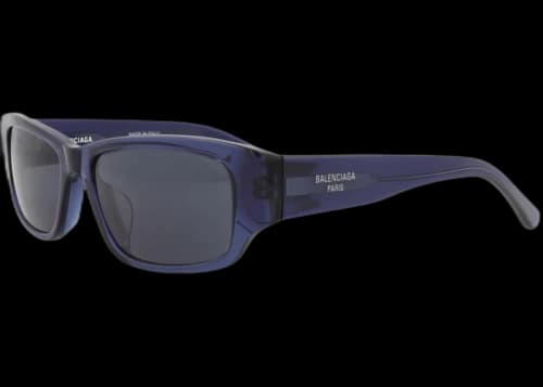 Balenciaga Square-Frame Recycled Acetate Sunglasses Blue Blue Blue (BB0368SK-30015662-003)