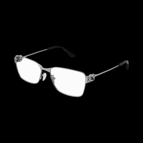 Balenciaga Square Frame Metal Women Sunglasses Silver