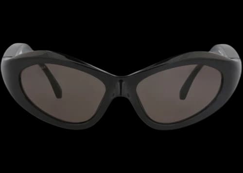 Balenciaga Cat Eye-Frame Bio-Injection Sunglasses Black Black Grey (BB0386S-30016118-001)
