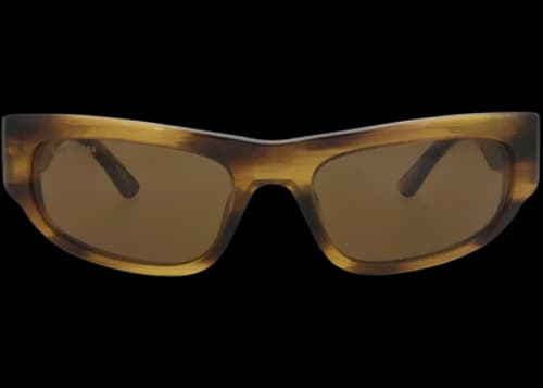 Balenciaga Square-Frame Recycled Acetate Sunglasses Brown Brown Brown (BB0388S-30016097-002)