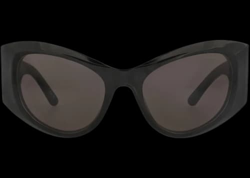 Balenciaga Cat Eye-Frame Recycled Acetate Sunglasses Black Black Grey (BB0393S-30016102-003)