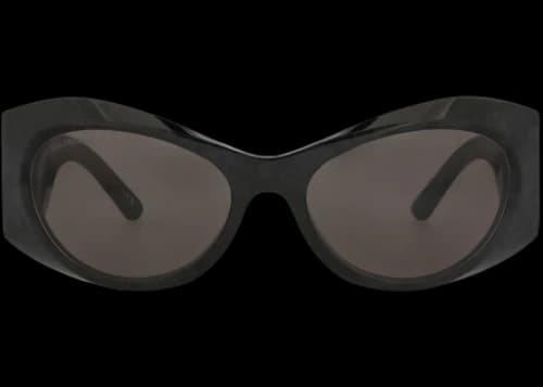 Balenciaga Cat Eye-Frame Recycled Acetate Sunglasses Black Black Grey (BB0394S-30016103-003)