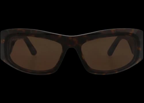 Balenciaga Square-Frame Recycled Acetate Sunglasses Havana Havana Brown (BB0395S-30016104-002)