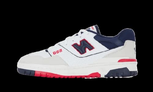 New Balance 550 Premium White Navy Red