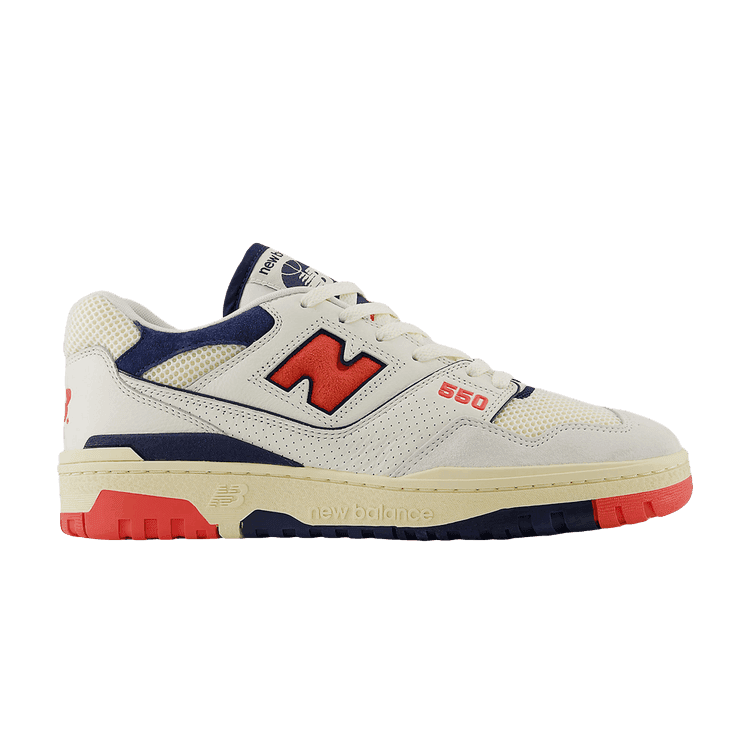 New Balance 550 Sea Salt Pack Blast Red