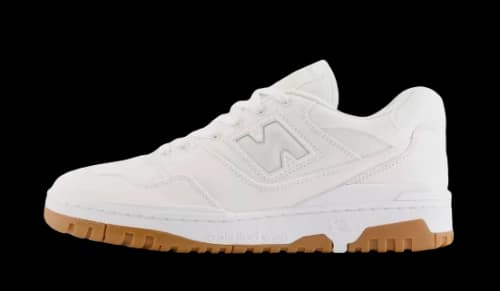 New Balance 550 White Canvas Gum