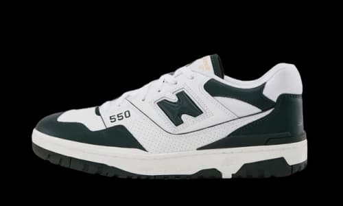 New Balance 550 White Dark Green
