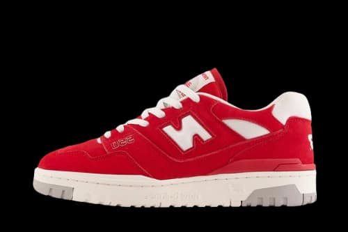New Balance 550 Suede Pack Team Red