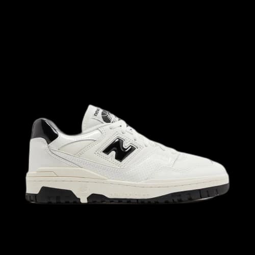 New Balance 550 Sea Salt Black Patent