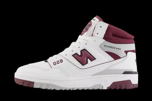 New Balance 650 White Burgundy Raincloud