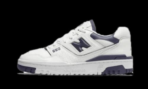 New Balance 550 White Dark Mercury (Women's)