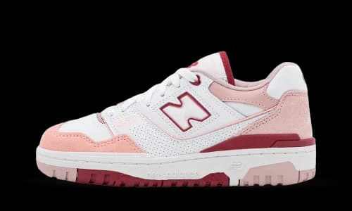 New Balance 550 White Scarlet (Women's)
