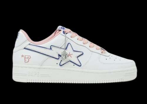 A Bathing Ape Bape Sta BAPY White Pink (Women's)