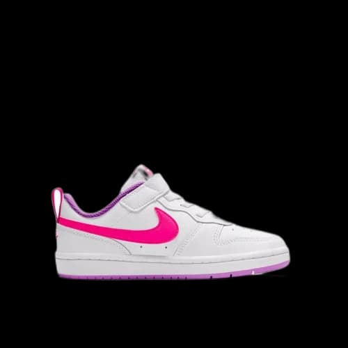 Nike Court Borough Low 2 White Fuchsia Glow (PS)