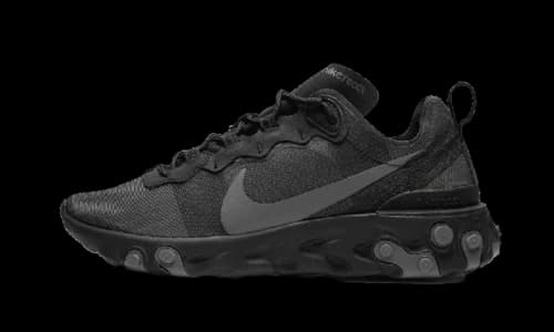 Nike React Element 55 Triple Black