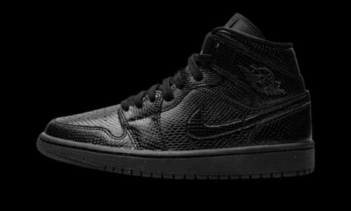 Jordan 1 Mid Black Snakeskin (Women's)