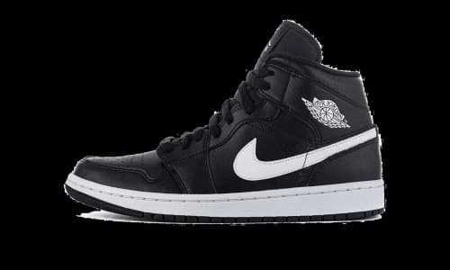 Jordan 1 Mid Black White (Women's)