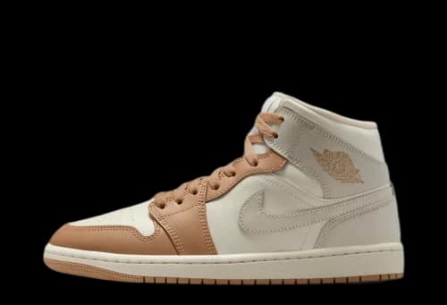 Jordan 1 Mid Tan Toe (Women's)