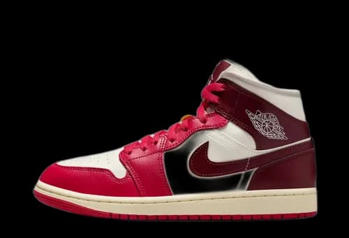 Jordan 1 Mid Sail Mystic Hibiscus (Women's)