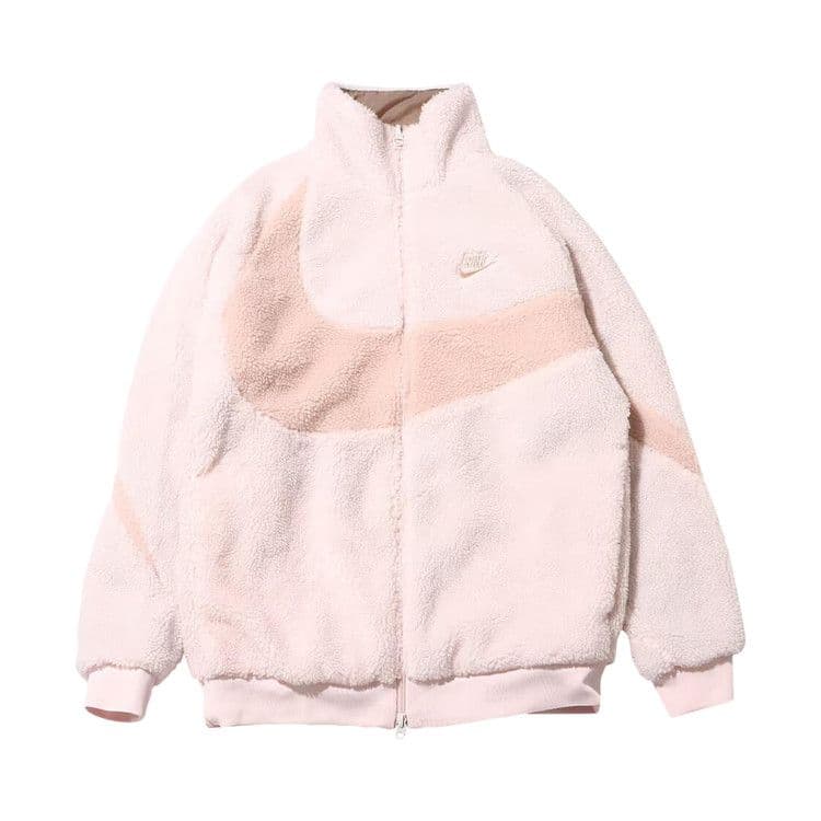 Nike Big Swoosh Reversible Boa Jacket (Asia Sizing) Light Soft Pink