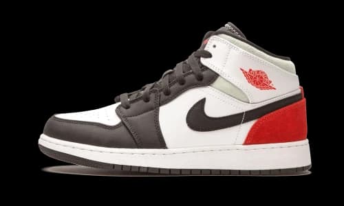 Jordan 1 Mid SE White Black Red Spruce (GS)