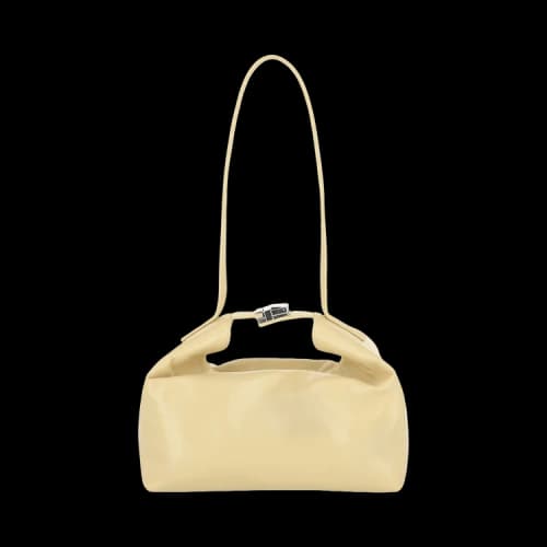 ByFar Bea Creased Shoulder Bag Tapioca