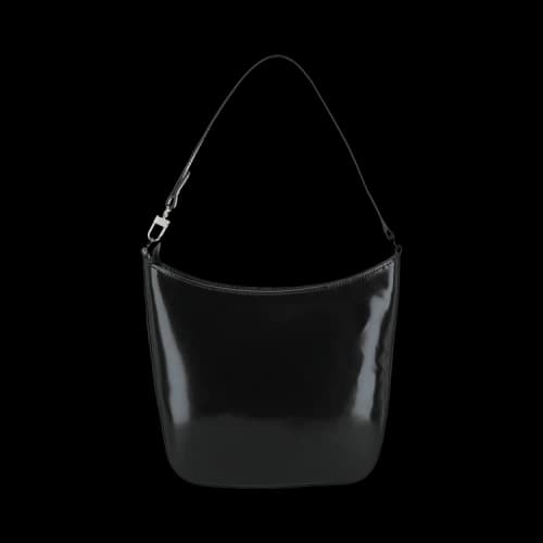 ByFar Suli Patent Leather Shoulder Bag Black
