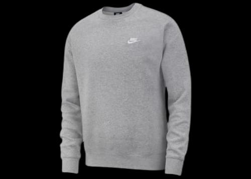 Nike Sportswear Club Fleece Crewneck Dark Grey Heather/White