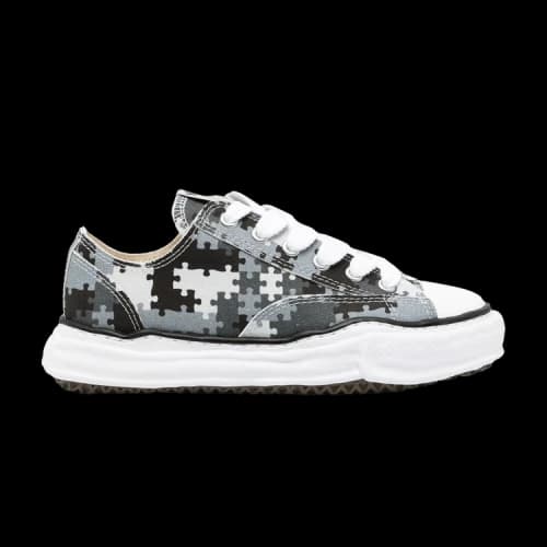 Maison Mihara Yasuhiro Peterson OG Sole Canvas Low Peace and After Camo Grey