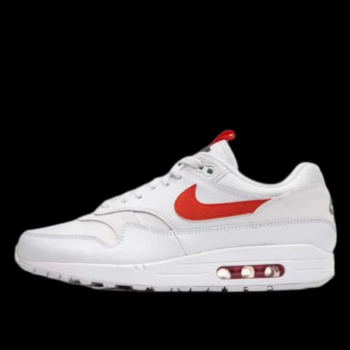 Nike Air Max 1 Tongue Tab White Team Orange