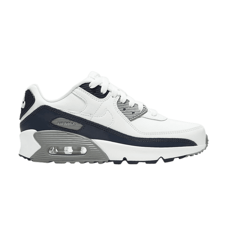 Nike Air Max 90 White Grey Obsidian (GS)