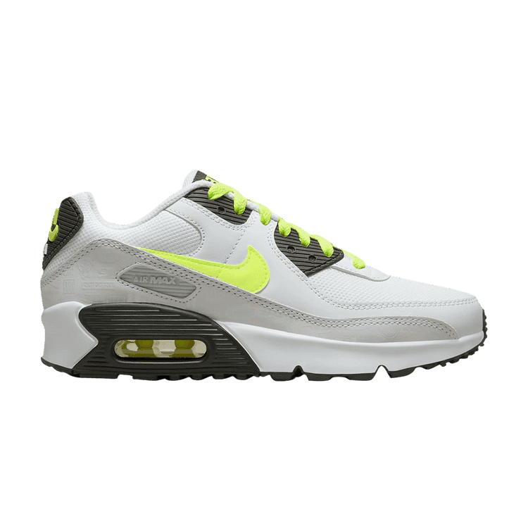 Nike Air Max 90 Leather White Volt (GS)