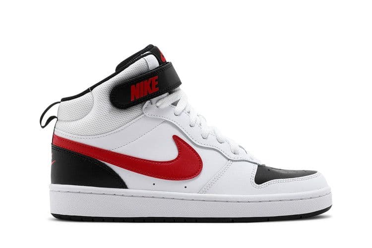 Nike Court Borough Mid 2 White University Red (GS)