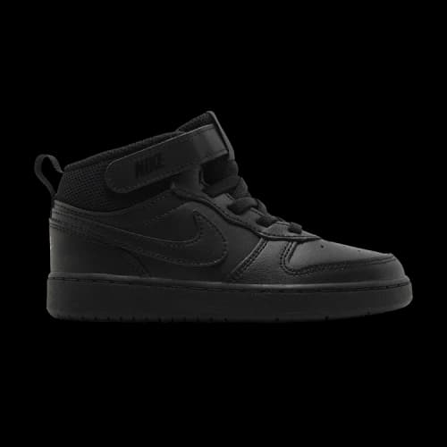 Nike Court Borough Mid 2 Triple Black (TD)