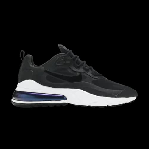 Nike Air Max 270 React Black White Iridescent (Women's)
