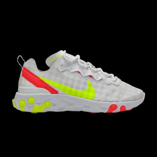 Nike React Element 55 White Crimson Volt