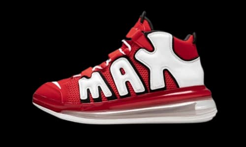 Nike Air More Uptempo 720 University Red White Black