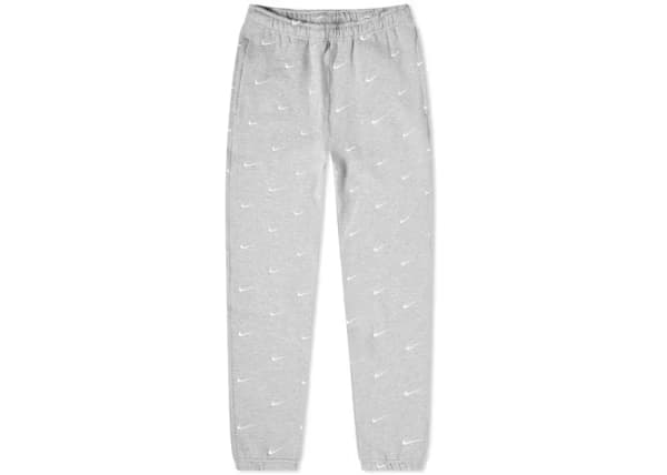 Nike NRG All Over Swoosh Logo Pants Grey Heather/White