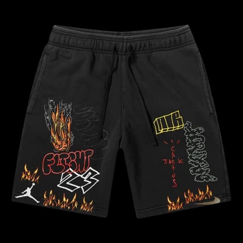 Cactus Jack by Travis Scott x Air Jordan MJ Fleece Short 'Black'