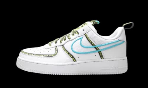 Nike Air Force 1 Low Worldwide White Blue Fury Volt
