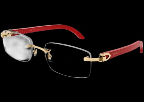 Cartier Ibiza Eyeglasses Red/Gold (CT0052O)