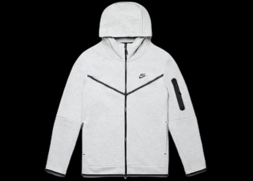 Nike Sportswear Tech Fleece Full-Zip Hoodie Heather Grey/Black
