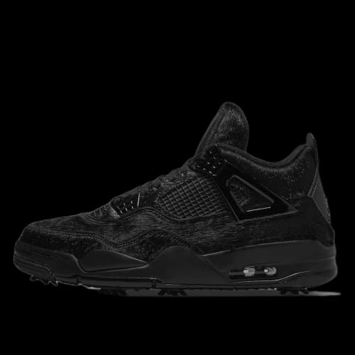 Jordan 4 Retro Golf Black Cat Pony Hair