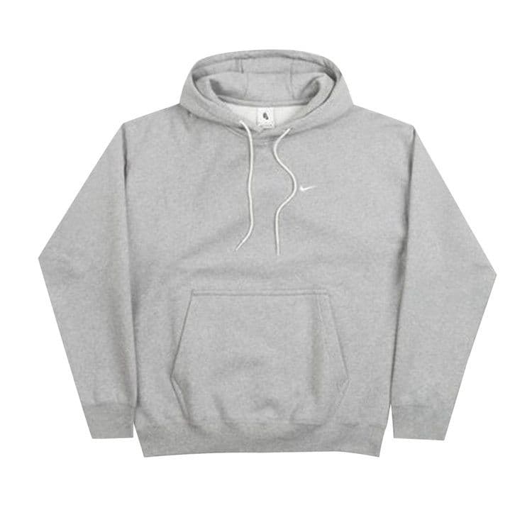 NikeLab Solo Swoosh Fleece Hoodie Dark Gray Heather