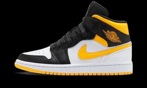 Jordan 1 Mid Laser Orange Black (Women's)