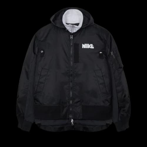 Nike x Sacai Layered Bomber Jacket Black