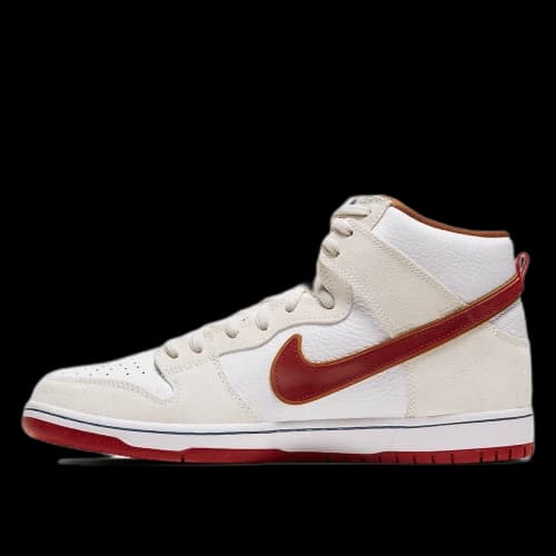 Nike SB Dunk High Sail Bright Crimson