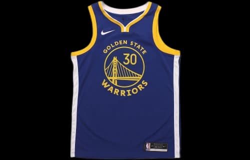 Nike Stephen Curry Warriors Icon Edition 2020 Jersey Blue/Yellow